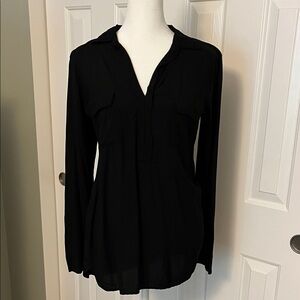 Splendid Black V Neck